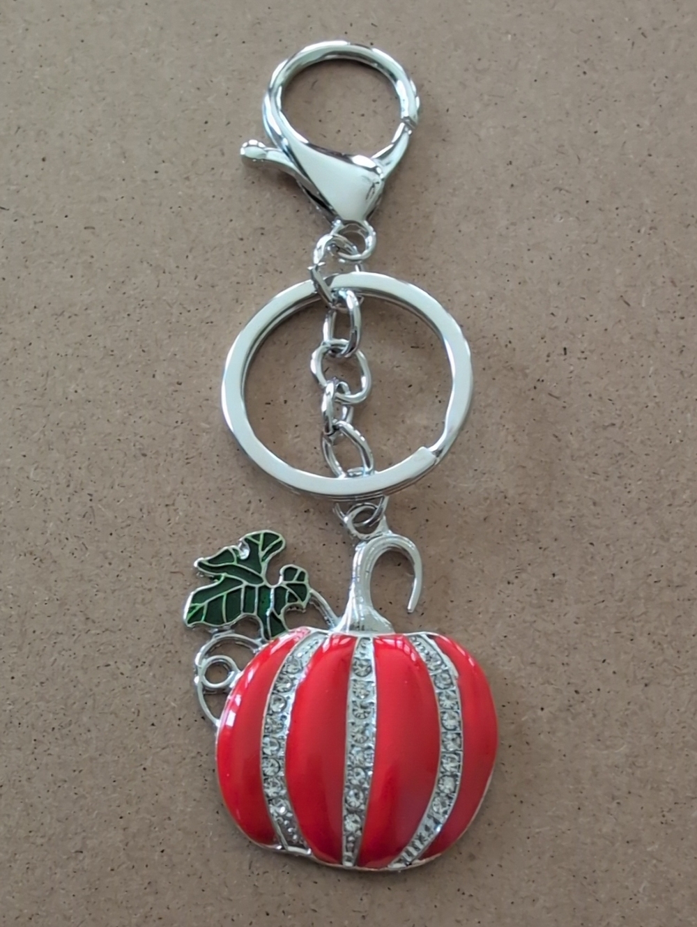 Pumpkin Charm Keychain - Women's Accessory